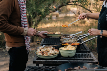 Simbambili Game Lodge: Frühstück im Freien