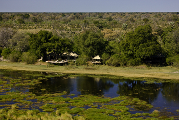 Zarafa Camp: Lage am Lagunenrand