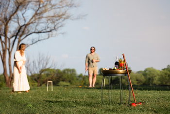 Chichele Presidential Lodge: Croquet