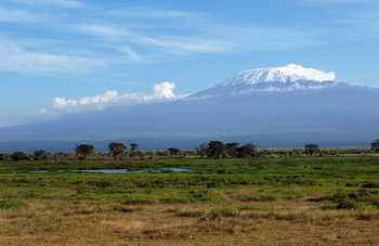 Amboseli Serena Safari Lodge: Schnee auf dem Kilimanjaro