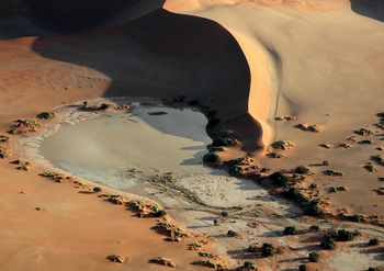 Namib Rand Nature Reserve: Sossusvlei aus der Luft