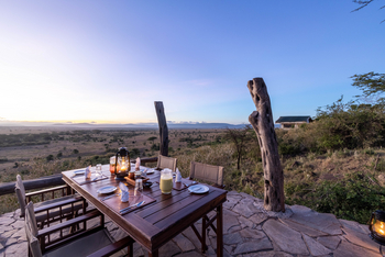 Saruni Eagle View Saruni Eagle View: Dinner auf der Terrasse