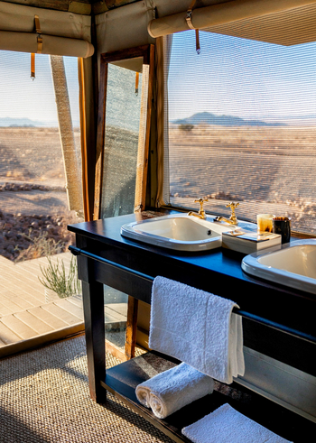 Wolwedans Boulders Camp: Doppelwaschtisch