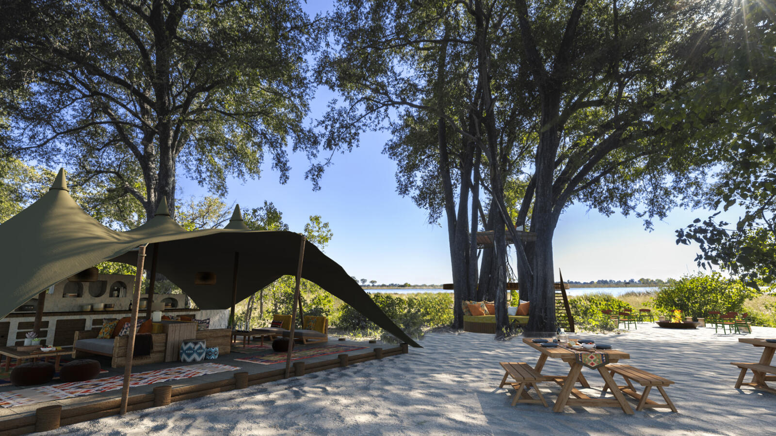 Maxa Camp Maxa Camp: Blick in die Lounge