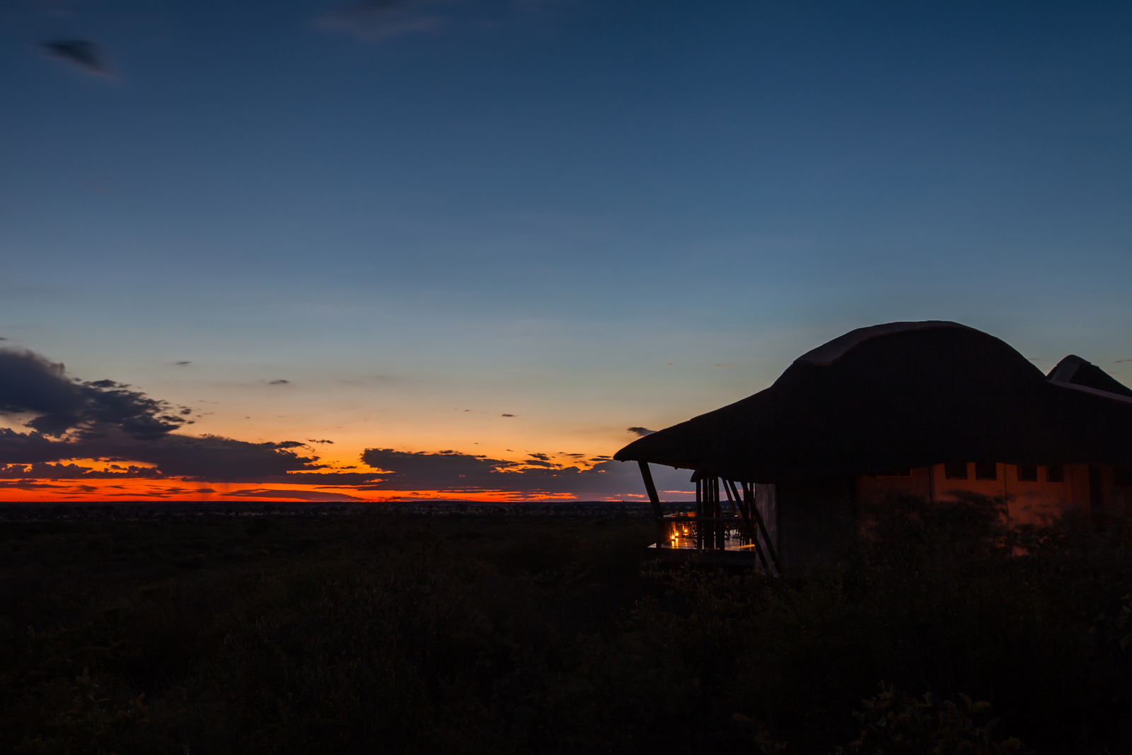 Tau Pan Camp Tau Pan Camp: Abendrot