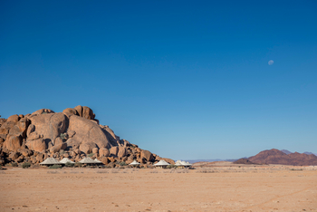Wolwedans Boulders Camp: Zunehmender Mond