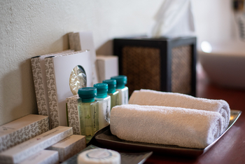 Olare Mara Kempinski: Badezimmer Utensilien