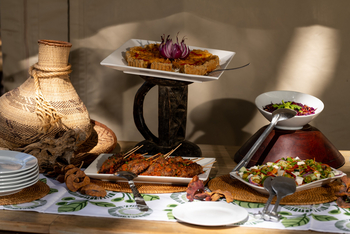 Ingwe Pan Camp: Essen und Trinken