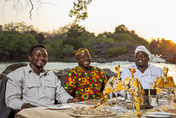 KaingU Safari Lodge: Joel, Patson und Wina