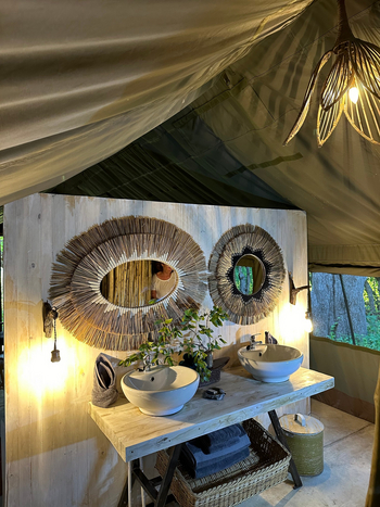 MmaTsebe Tented Camp: Gästebad