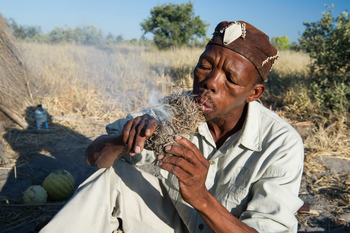 Tau Pan Camp Tau Pan Camp: Bushmann-Feuer