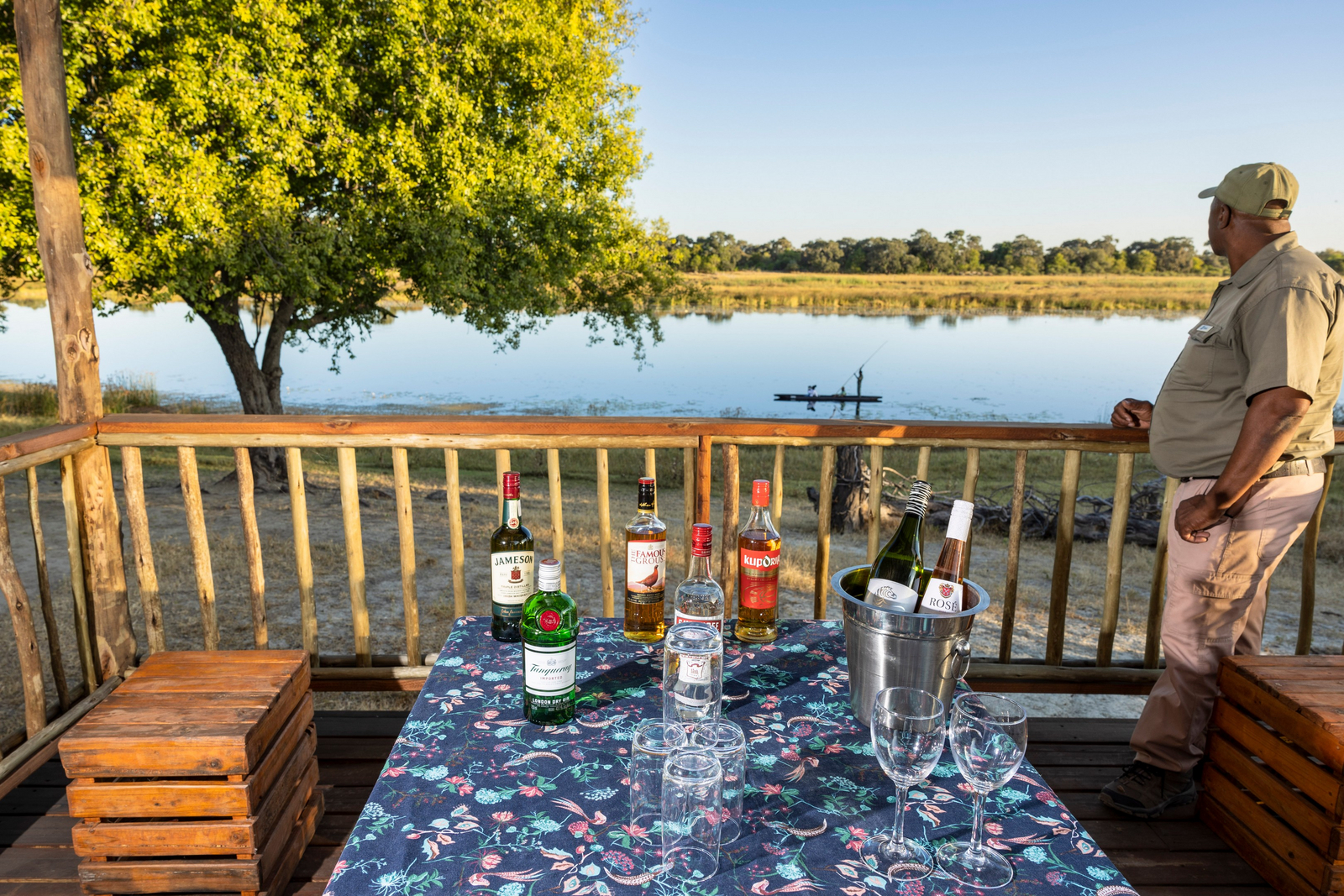 Boteti Tented Safari Lodge Boteti Tented Safari Lodge: Veranda mit Blick auf den Boteti River