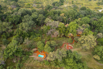 Camp Moremi: Luftbild