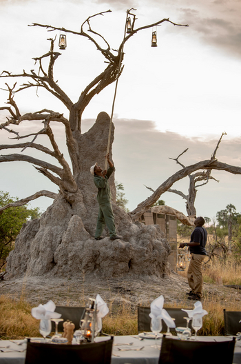 Gomoti Plains Camp: Zentrale Einrichtungen
