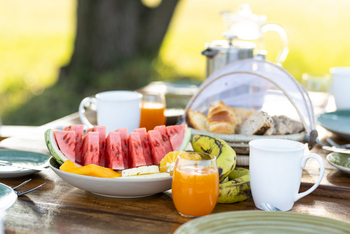 Mara Under Canvas: Frühstück