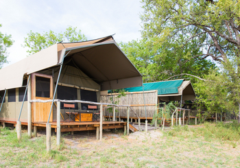 Sango Safari Camp: Zelte mit Sichtschutz