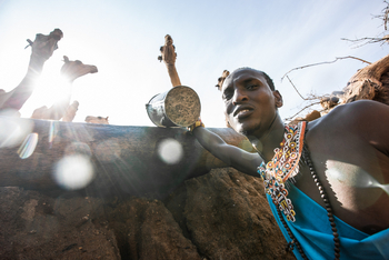 Saruni Rhino Camp: Tränke füllen