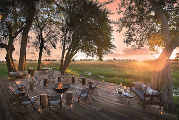 Duba Plains Camp: Blick vom Hauptdeck