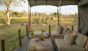 Gomoti Private Camp Gomoti Private Camp: Private Veranda