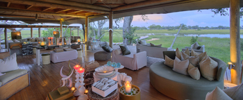 Xaranna Okavango Delta Camp: Lounge mit Blick