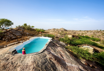 Brij Lakshman Sagar: Swimming Pool auf dem höchsten Felsen