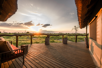 Motswiri Hideaway: Großer Balkon