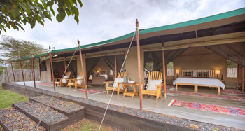Ol Pejeta Bush Camp: Family Tent Außenansicht