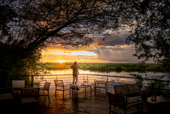Chobe Safari Lodge: Sonnenuntergang