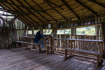 Mkulumadzi Lodge: Beobachtungsunterstand