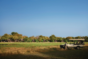 Belmond Khwai River Lodge: Lage am Khwai-Ufer