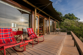 Angama Mara: Gästesuite mit Veranda