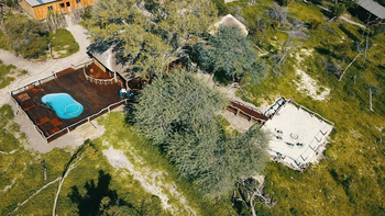 Mogogelo Camp Mogogelo Camp: Luftbild vom Camp