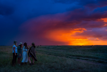 Naibor Camp: Sonnenuntergang