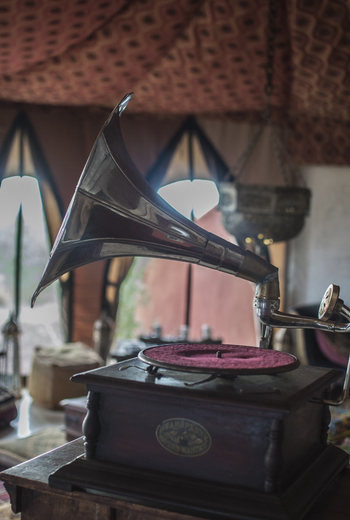 Shu'mata Camp: Grammophon in der Arabian Corner