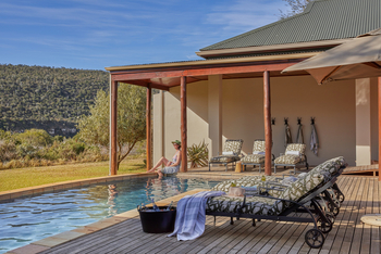 Kwandwe Melton Manor: Gast am Pool