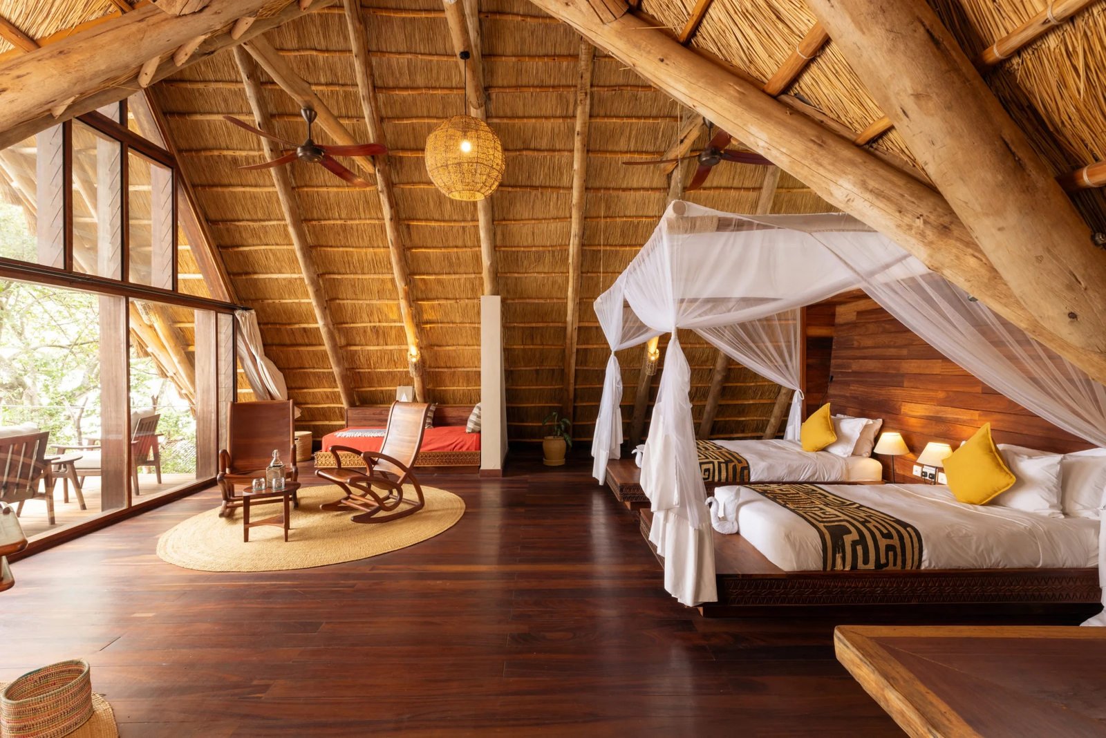 Nile Safari Lodge Nile Safari Lodge: Banda mit Reetdach