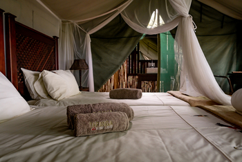 Taranga Safari Lodge: Doppelbett