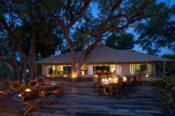 Zarafa Camp: Deck am Abend