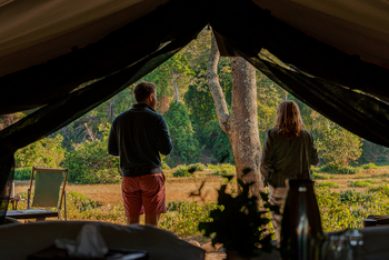 Kitich Forest Camp: Blick aus einem Zelt