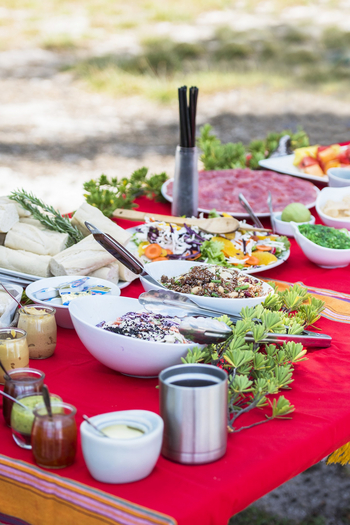 Astove Coral House: Salatbar