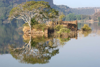 Sawai Vilas: Mauern im See