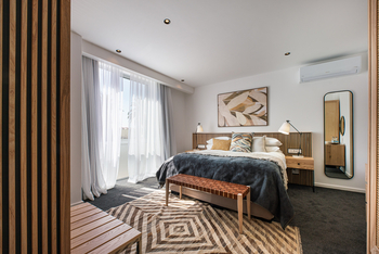 The Pearls Beach Pods: Schlafzimmer