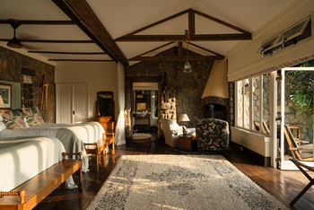 Gibb's Farm: Gästezimmer mit zwei Betten