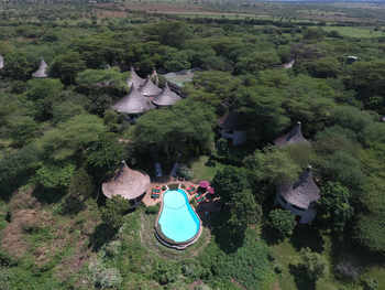 Lake Manyara Serena Safari Lodge: Luftbild