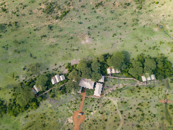 Mara Nyika Camp: Zentralbereich Luftbild