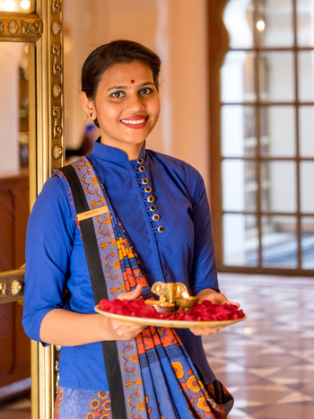 The Oberoi Rajvilas: Begrüßung