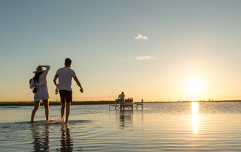 Camp Kalahari Camp Kalahari: Sundowner im Wasser