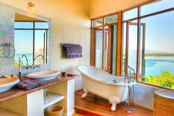 Pumulani Lodge: Gästebad