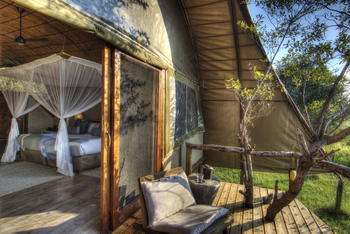 Okuti Camp: Private Veranda