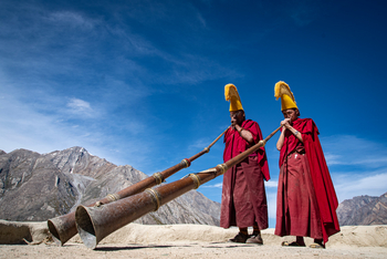 Rumbak Lodge: Möche in Ladakh